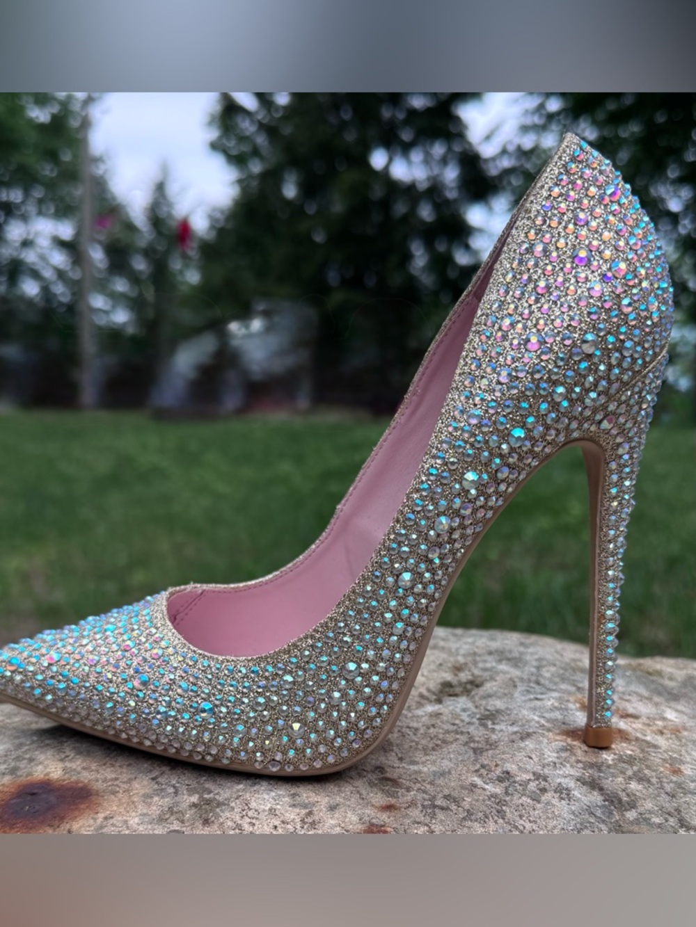 Elizabet Tang Rhinestone Glitter Pumps - Picture 2 of 10